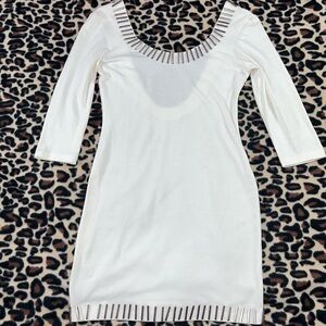 White Gorgeous Gunmetal Dress 
🤍🩶